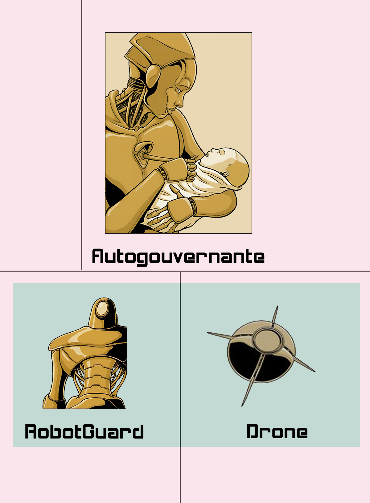 les différentes machines qui servent THINKER